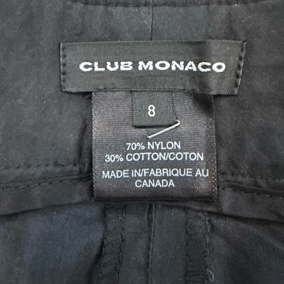 Club Monaco Black Casual Women’s  Pants Dressy Tie Ankle SZ 8 - Picture 3 of 4